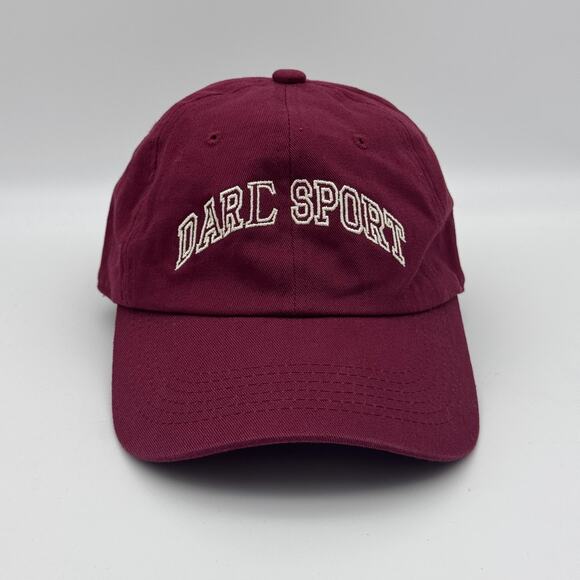 Darc Sport Hat Cap Strap Back Embroidered Logo Limited Edition 2018 Maroon Red - Picture 1 of 7
